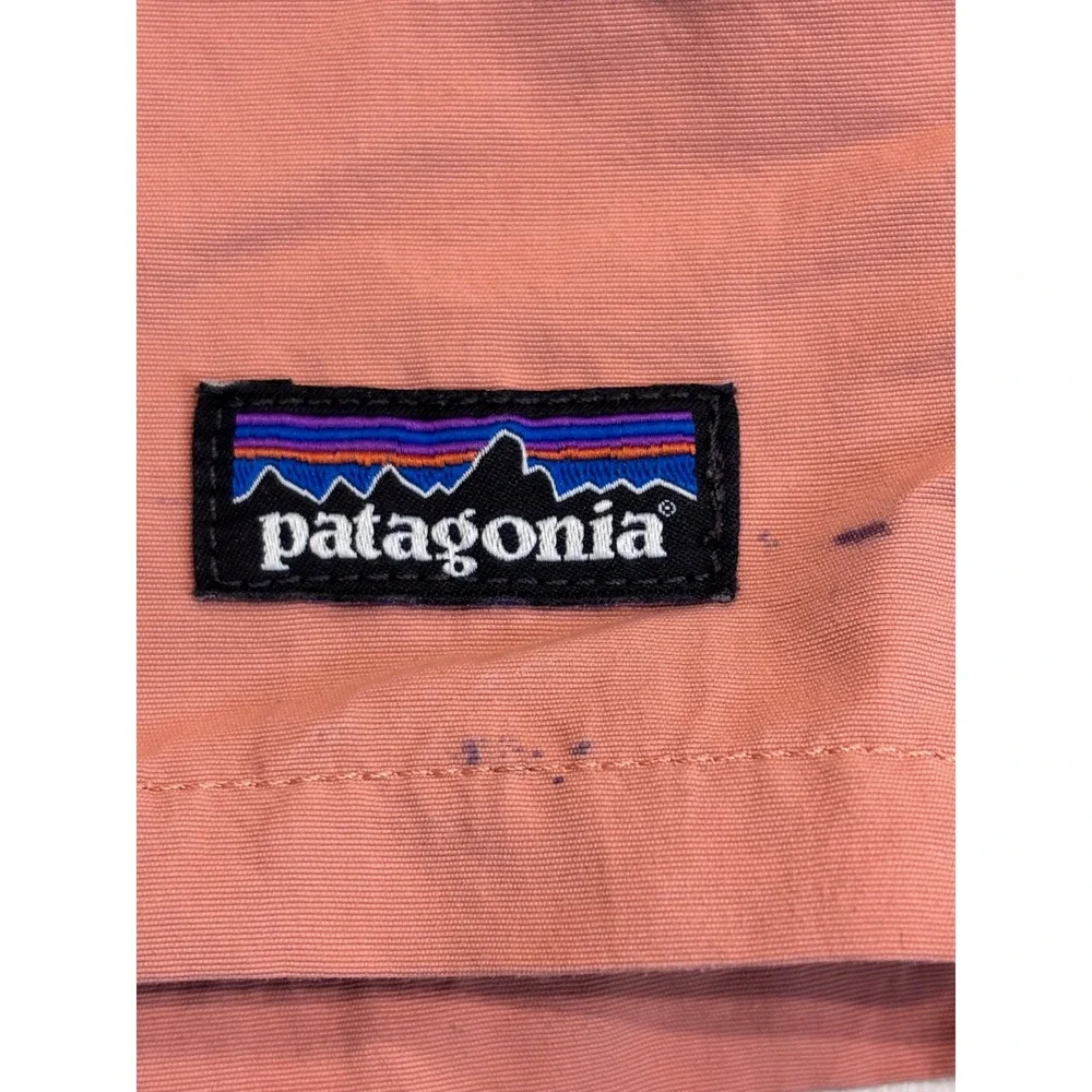 Patagonia Kids Large Baggies Shorts Salmon Coral Mesh Liner Swim Trunks Gorpcore